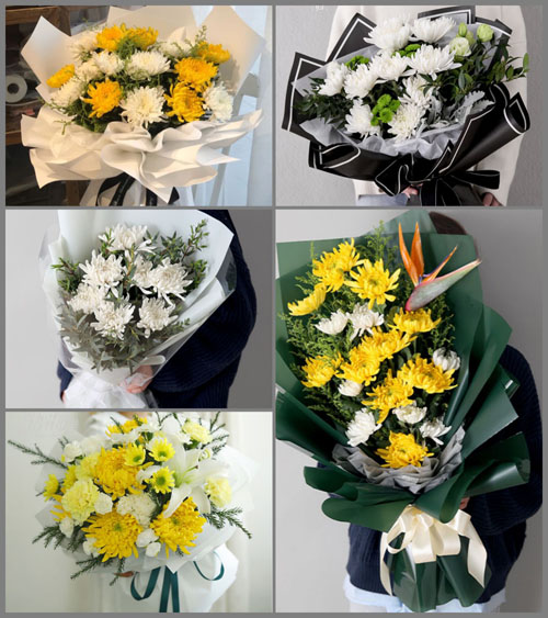 广东江门市台山市深井镇那中村白事花束代送